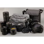 A Large Selection of Various Camera Cases,