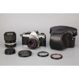 A Nikon FE SLR Camera,
