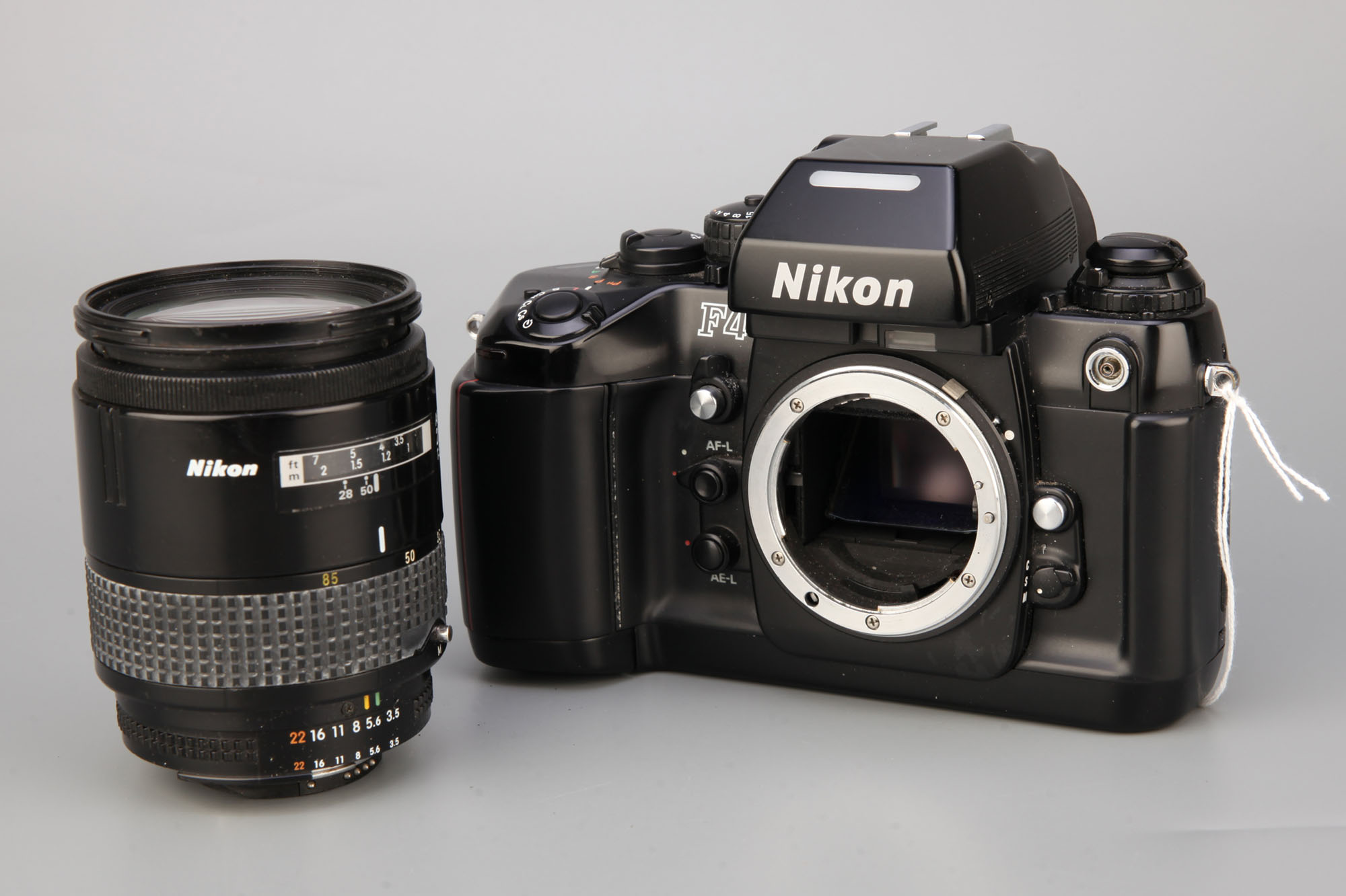 A Nikon F4 SLR Camera,