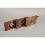 Collection of 3 Mechanical Magic Lantern Slides,