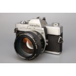 A Minolta SRT101 CLC SLR Camera,