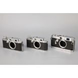 Three Canon Rangefinder Bodies,