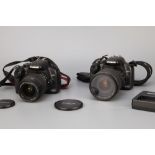 Two Canon EOS 450D Digital SLR Cameras,