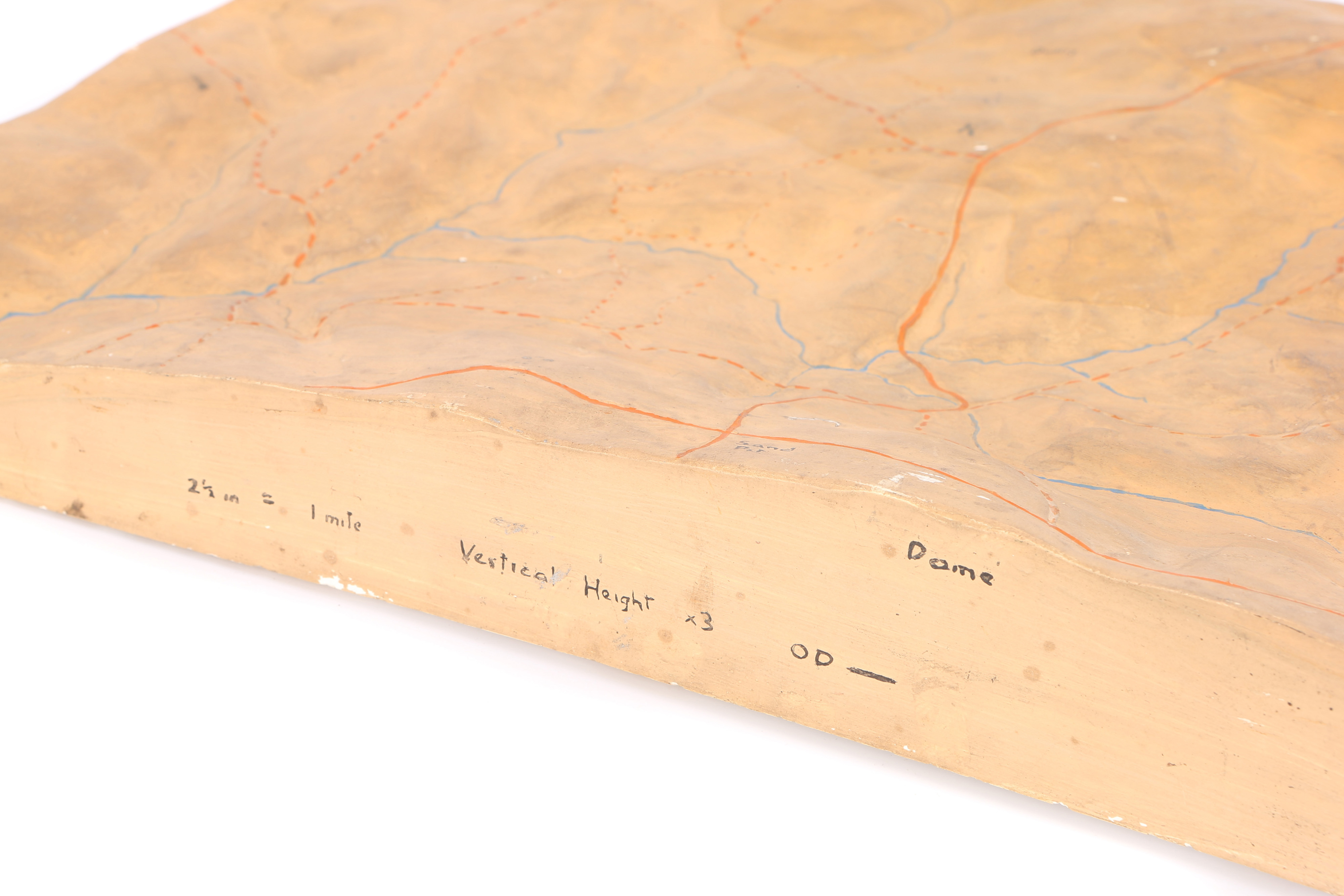 A Polychrome-Painted Plaster Didactic Geological Model, - Image 3 of 4