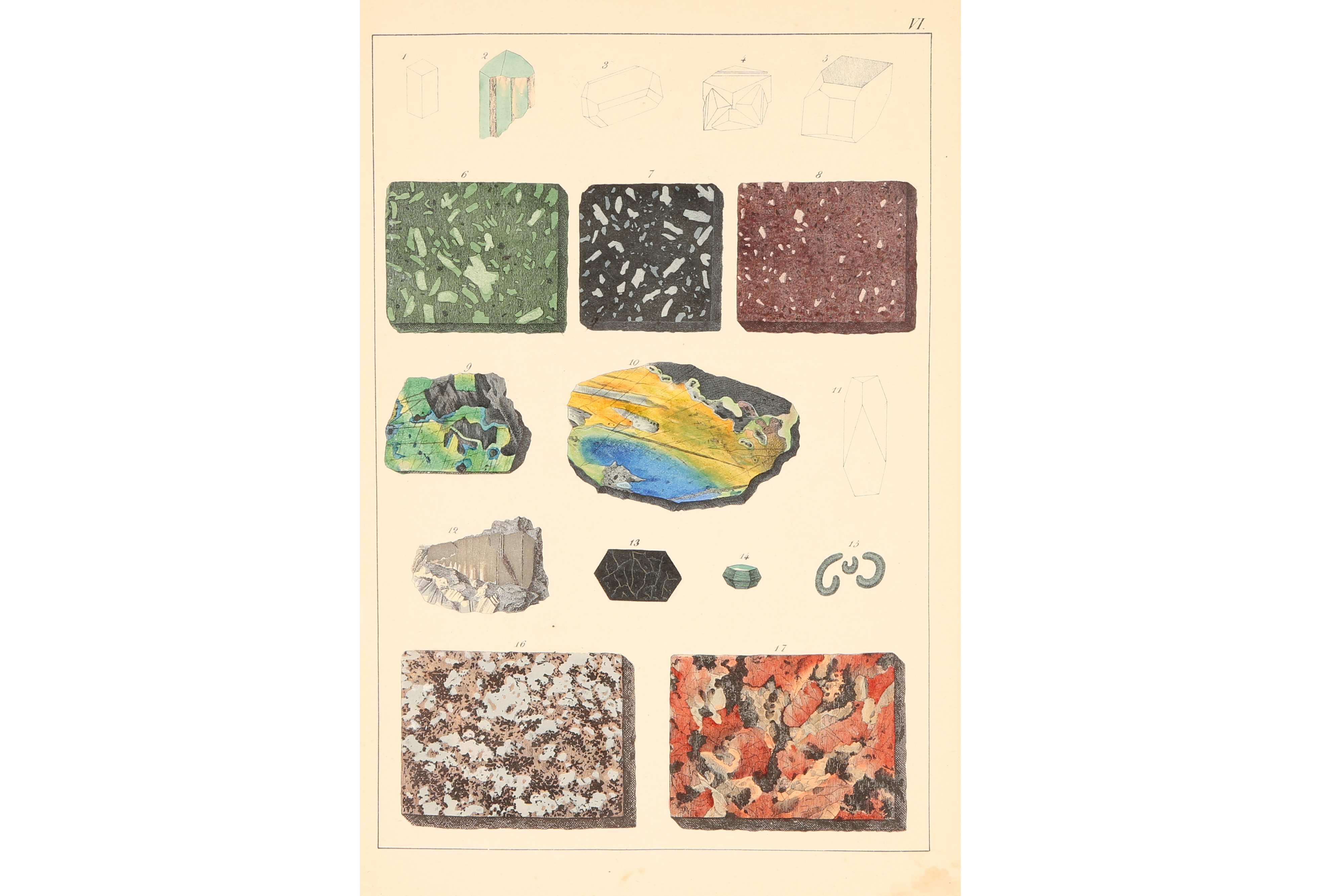 A Collection of Mounted Mineral & Crystalography Book Plates, - Image 3 of 8
