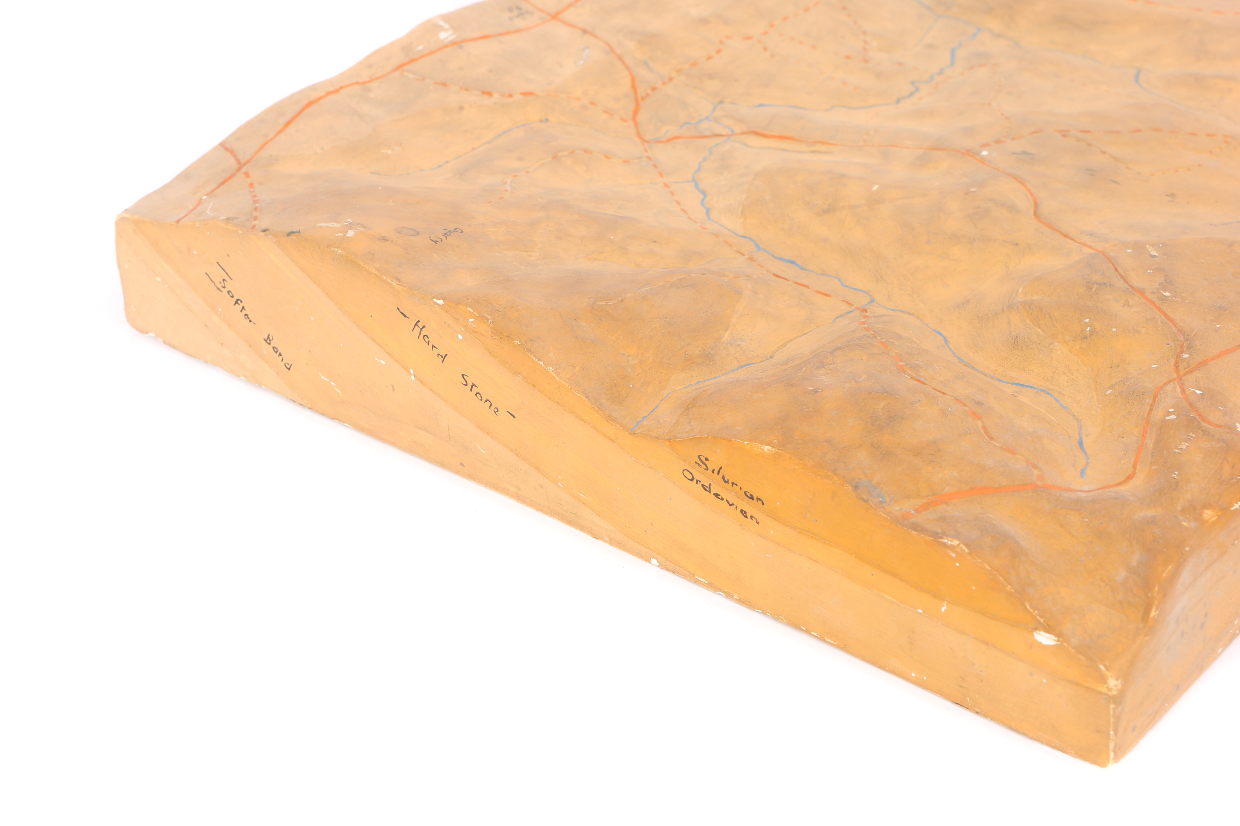 A Polychrome-Painted Plaster Didactic Geological Model, - Image 2 of 4