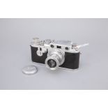 A Leica IIIf 'Red Dial' Rangefinder Camera