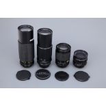 Four M42 Mount Lenses