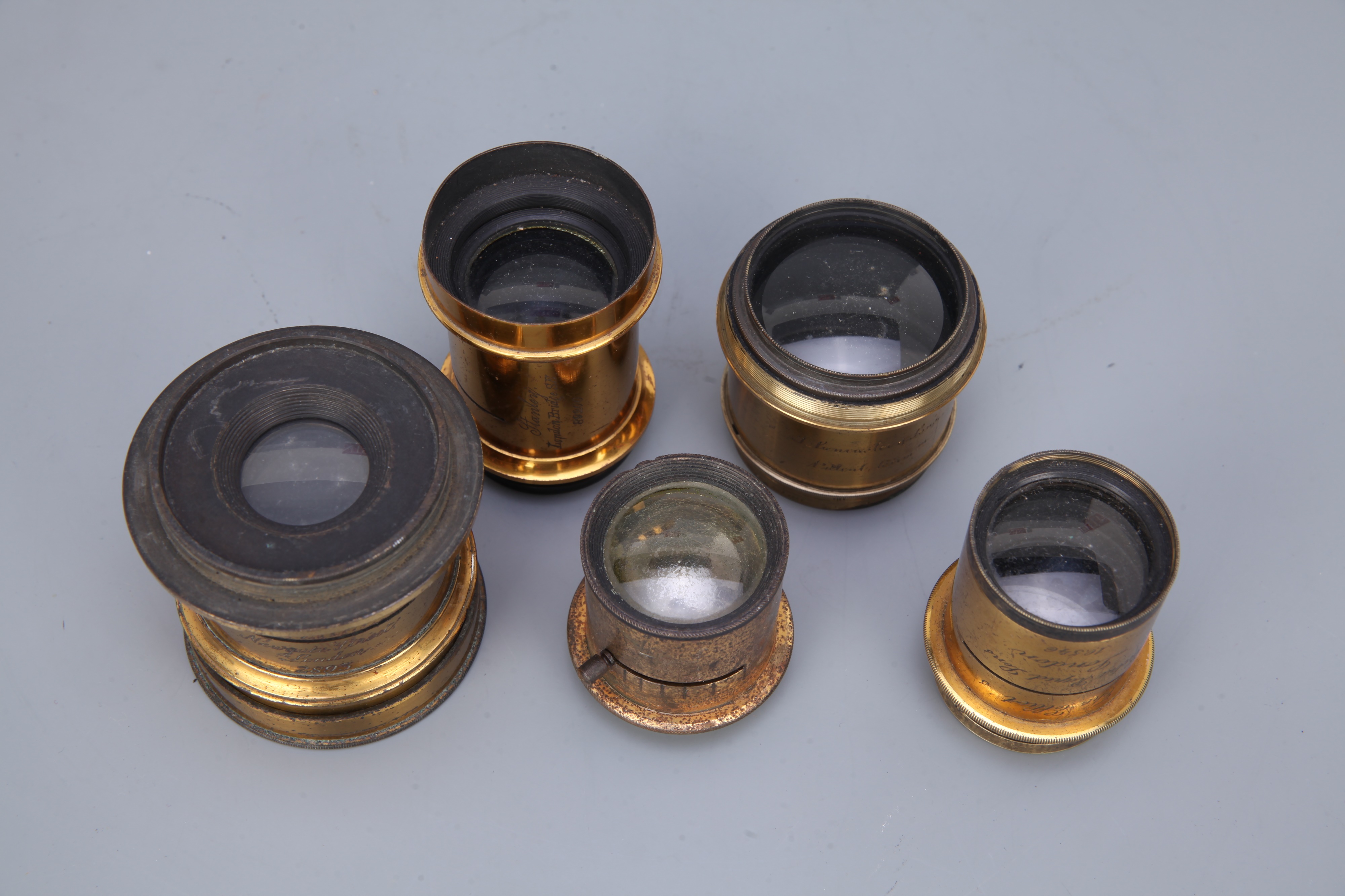 Five Brass Lenses, - Image 2 of 2