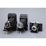 Three Zeiss Folding Cameras