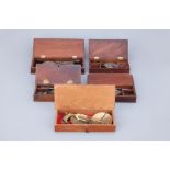 Five Sets of Coin and Apothecary Scales,