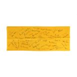 D-2 Spacelab Mission Challenger Crew & Ground Staff Signed Scarf,