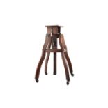 A Fine Mahogany Studio Camera Tripod,