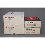 Various Empty Leica Boxes,