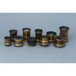 A Selection of Various Brass Lenses,