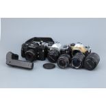 A Small Selection of Pentax SLR Cameras,