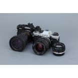 An Olympus OM-4 SLR Camera,