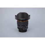 A Samyang ED AS IF f/2.8 14mm Lens,