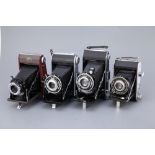 Four Ensign Folding Cameras