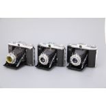 Four Zeiss Ikon Folding Cameras,