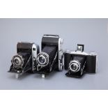 Three Ensign Folding Cameras