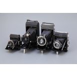 Four Zeiss Folding Cameras