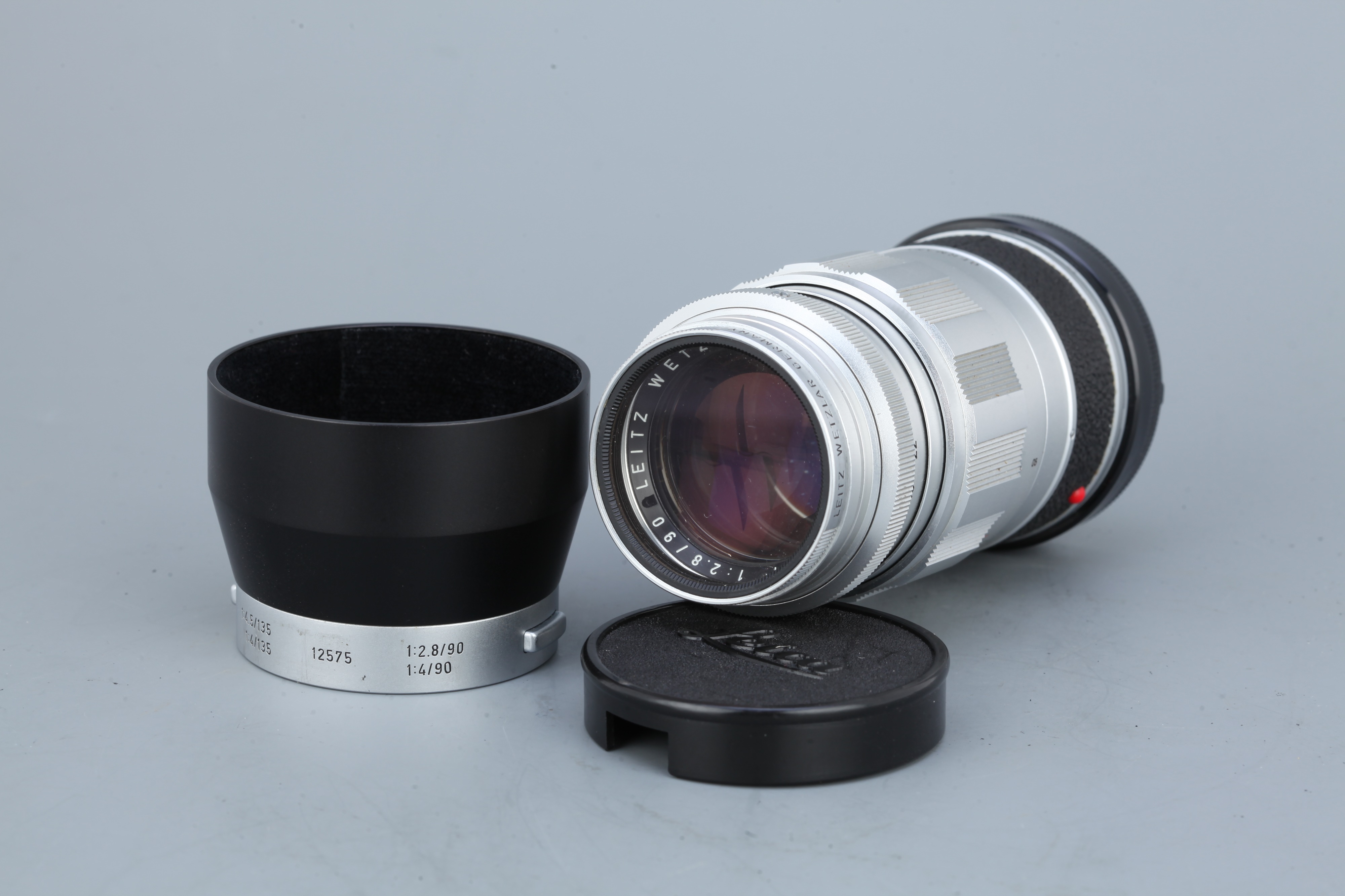 A Leitz Elmarit f/2.8 90mm Lens,