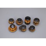 A Selection of Various Brass Lenses,