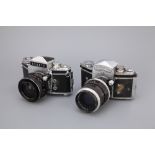 Two Ihagee Exakta SLR Cameras,