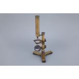 Abraham & Dancer Brass Microscope,