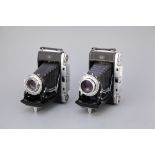 Two Zeiss Ikon Ikonta 524/2 Rangefinder Cameras,