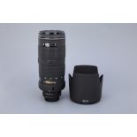 A Nikon ED AF-S NIkkor D f/2.8 80-200mm Lens,