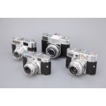 Four Various Cameras,