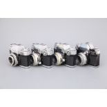 Four Zeiss Ikon Contaflex Cameras,