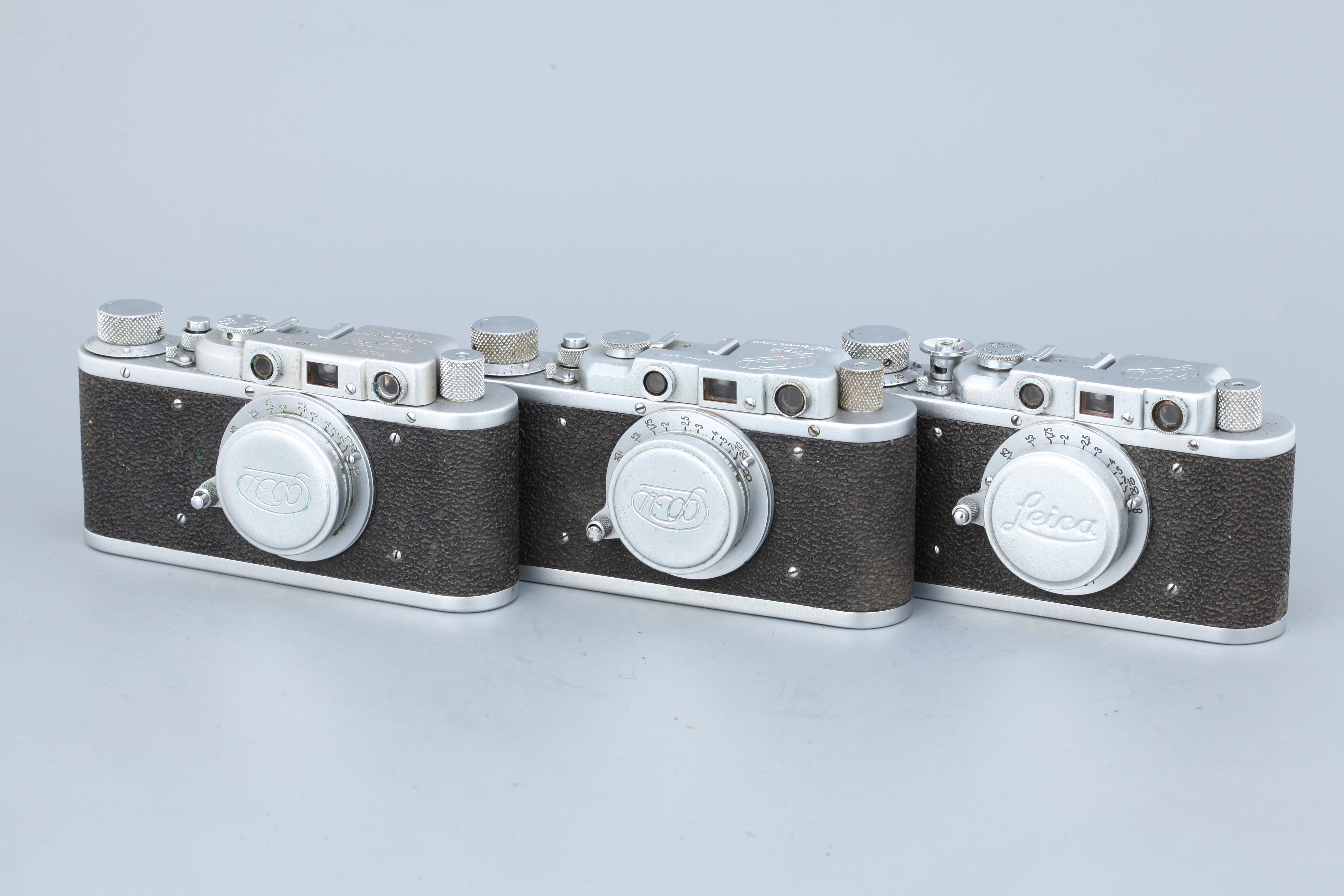 Three Russian FED Rangefinder Cameras, - Image 4 of 4