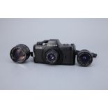 A Pentax Auto 110 SLR Camera,