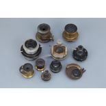 A Selection of Various Brass Lenses,