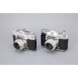 Two Voigtlander Bessamatic Cameras,