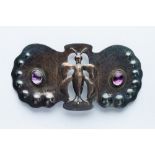 A Silver Hallmarked Arts & Crafts Butterfly Belt Buckle,