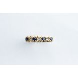 A 18ct Yellow Gold Sapphire & Diamond Ring,