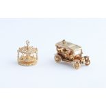 A 9ct Gold Car Charm,