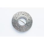 A David Andersen Silver Aztec Style Brooch,