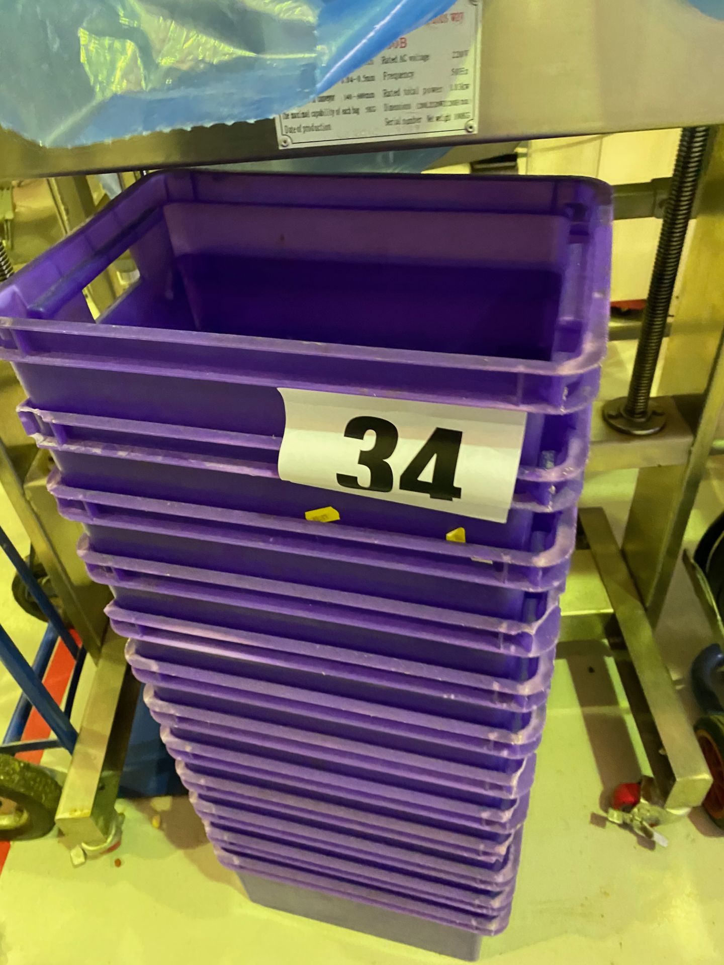 QUANTITY OF PLASTIC STORAGE CRATES. LO £5. - Image 3 of 3