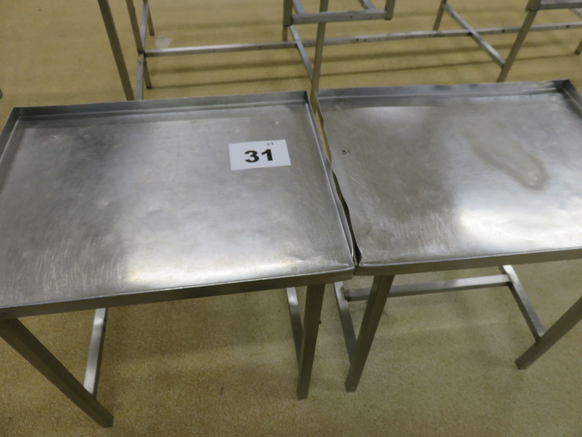 2 X S/S TABLES.