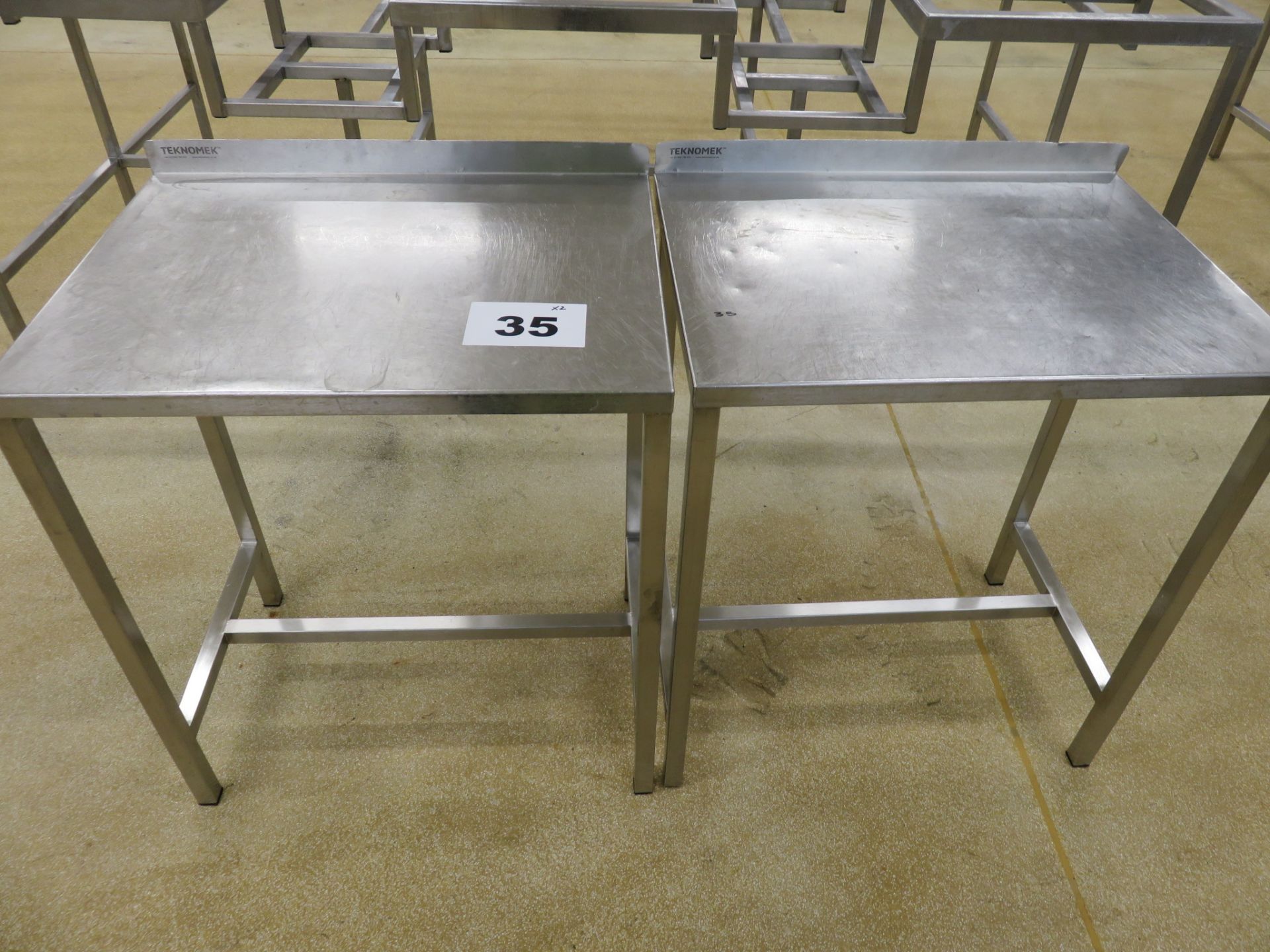 2 X TECHNOMEK S/S TABLES. - Image 2 of 2