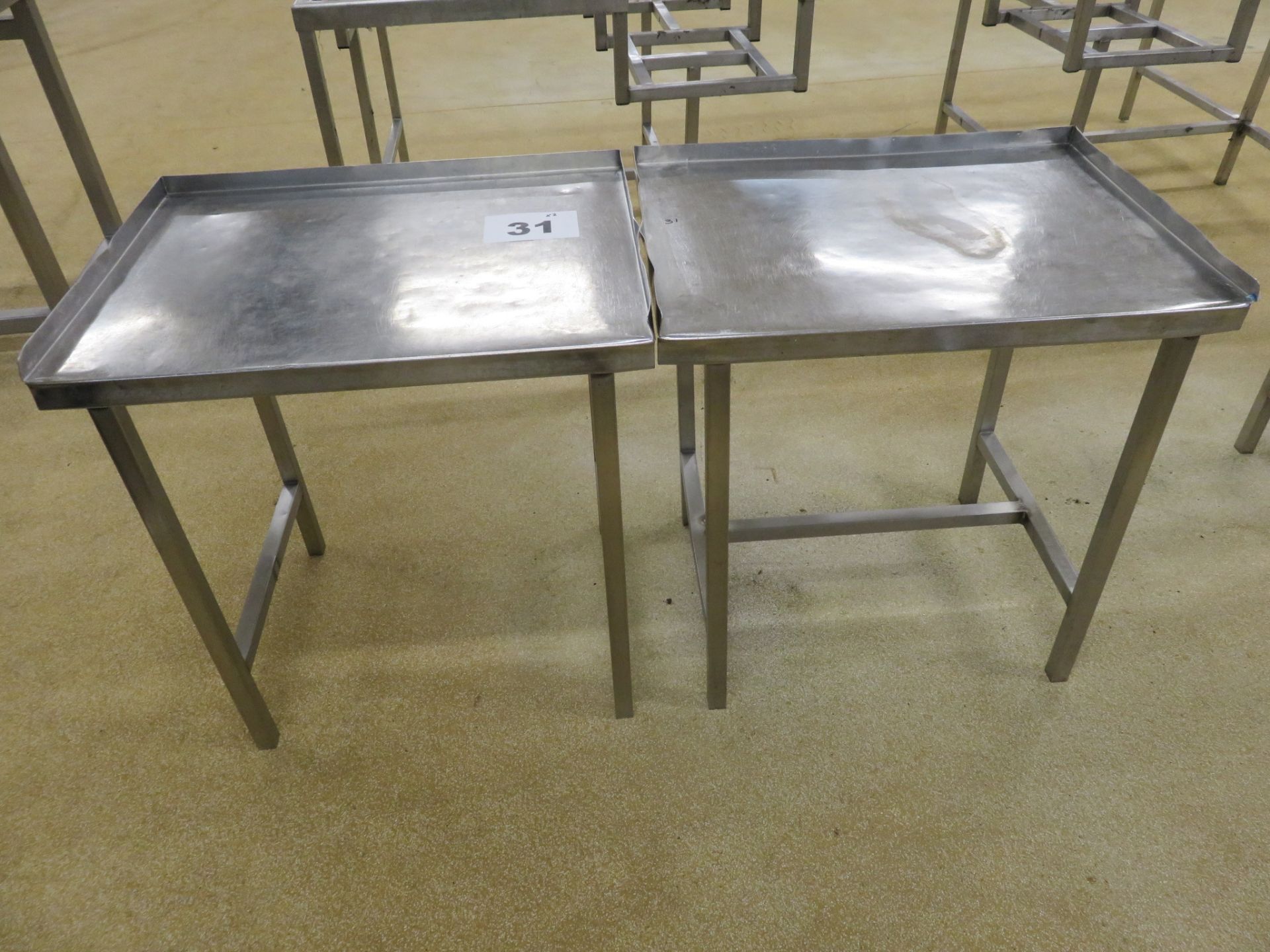 2 X S/S TABLES. - Image 3 of 3