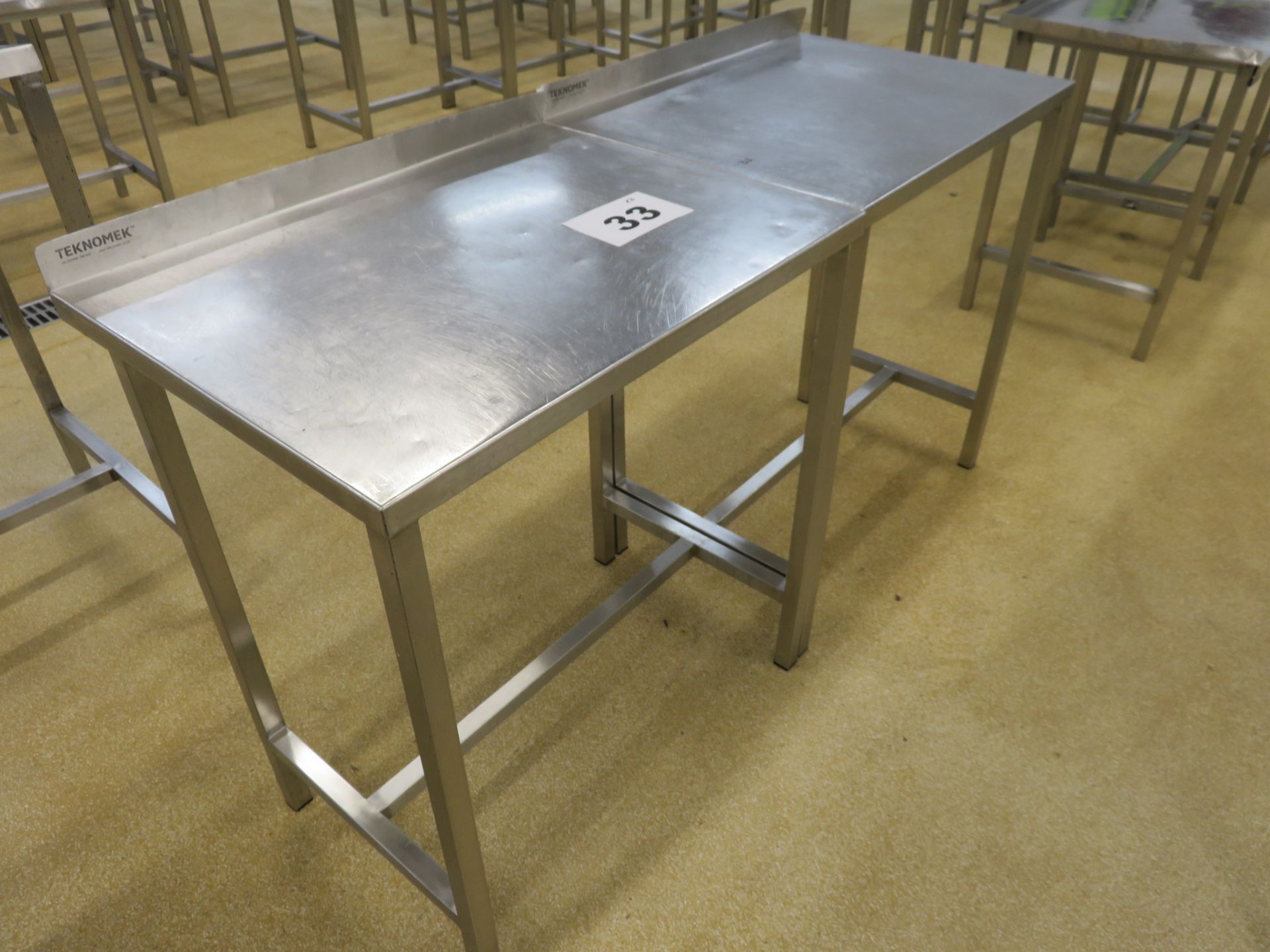 2 X TECHNOMEK S/S TABLES. - Image 2 of 2