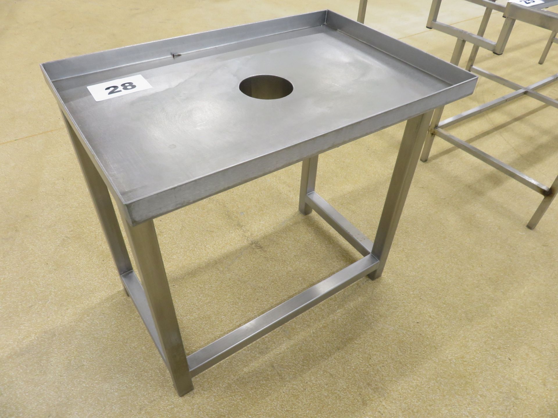 S/S DRAINING TABLE. - Image 2 of 2