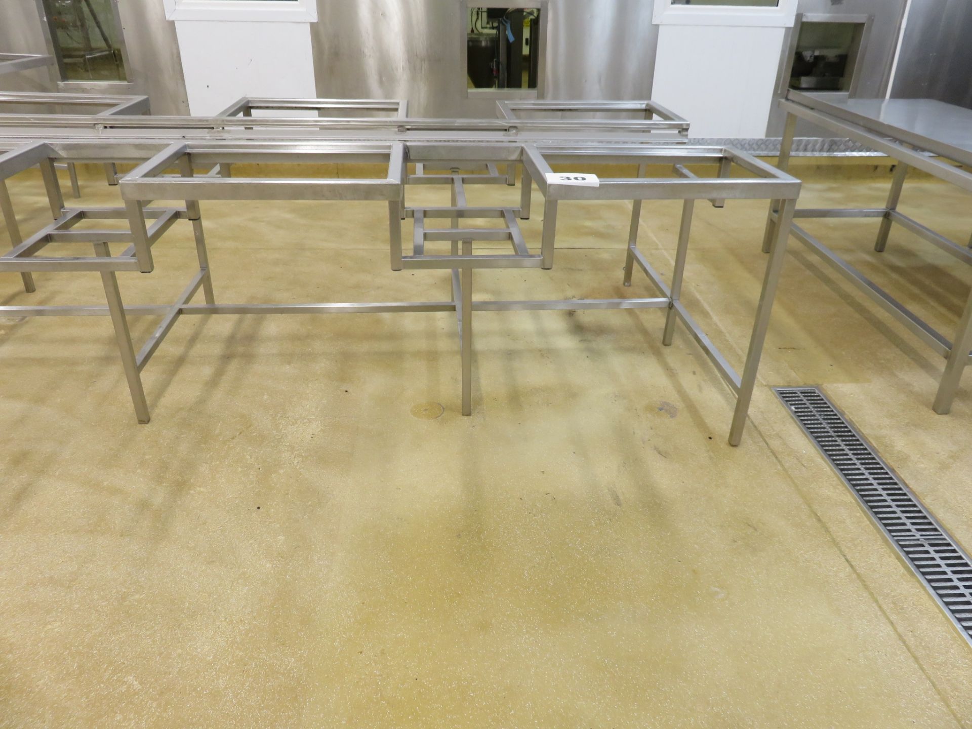 2 X S/S TABLES. - Image 2 of 3