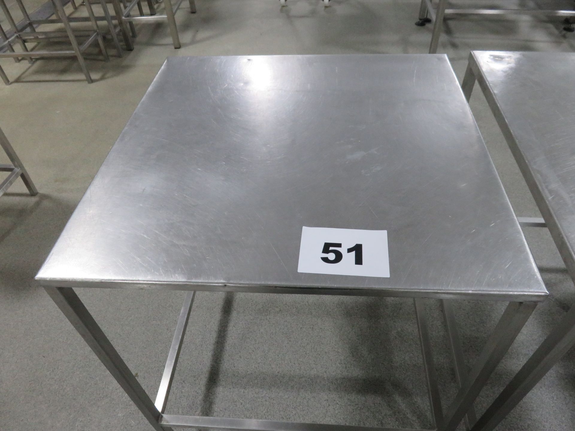 S/S TABLE 760 x 760mm.